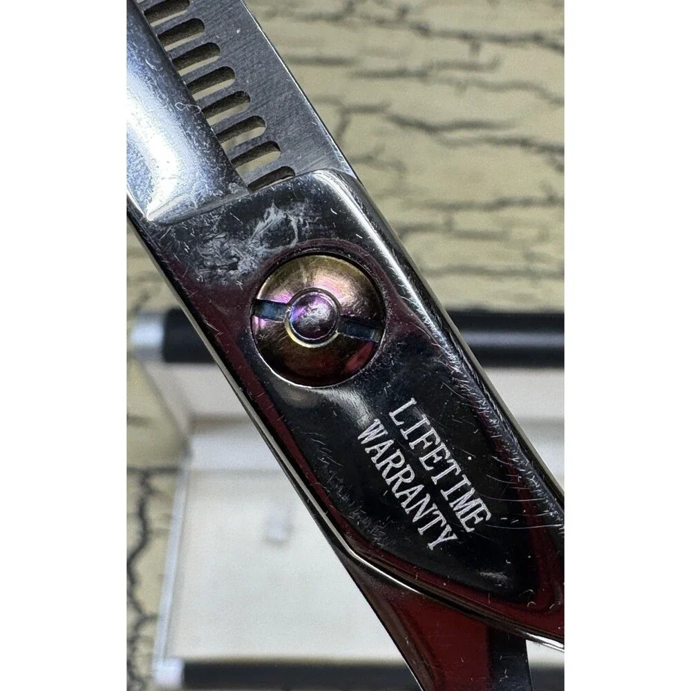 Chris Christensen Grooming Shears Scissors S104 Dog Groomer Chunker Blender Case